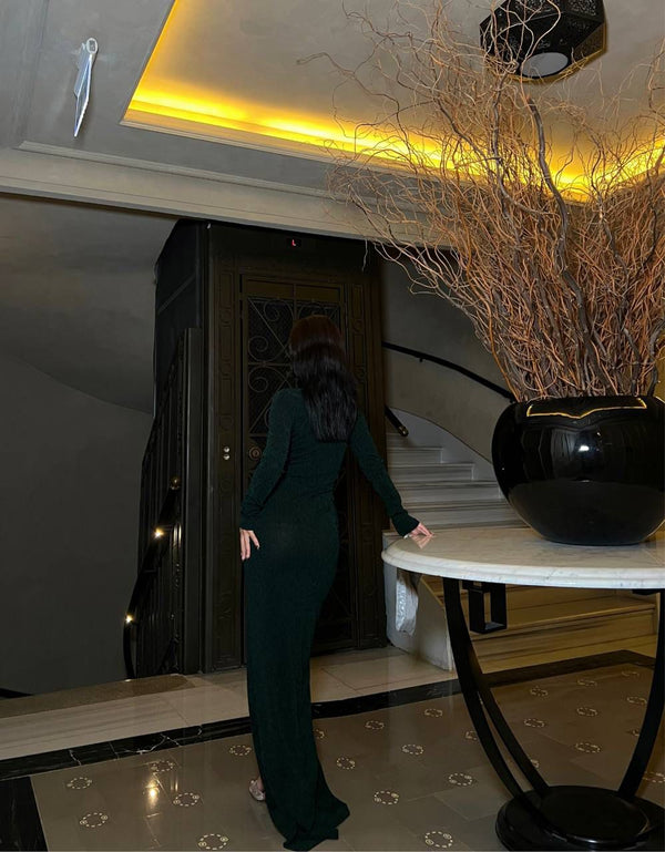 Trendusfashion Yeni Model Flowers Kumaş Elbise - Zarif ve Şık Tasarım