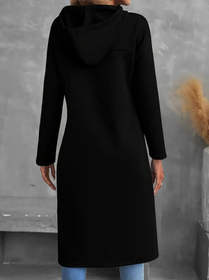Trendusfashion Geniş Dökümlü Yaka Etek Ucu Ters U Iki Iplik Tunik