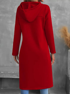 Trendusfashion Geniş Dökümlü Yaka Etek Ucu Ters U Iki Iplik Tunik
