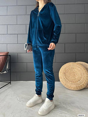 Trendusfashion Kadife Eşofman Takımı