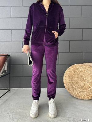 Trendusfashion Kadife Eşofman Takımı
