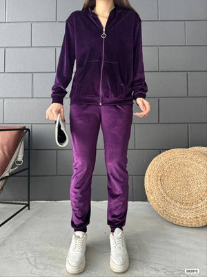 Trendusfashion Kadife Eşofman Takımı