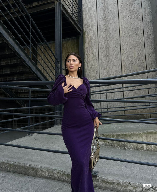 Trendusfashion Kadın Uzun Kollu Kalem Elbise - Şık Tasarım