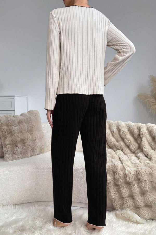 Trendusfashion Yeşil Pamuklu Kalp Detaylı Pijama Takımı 7089